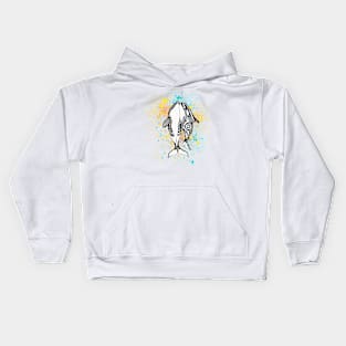 Two Orca whales Color Splash Kids Hoodie